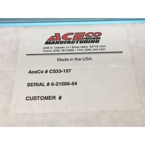ACECO CS33-157 UPPER ELECTRODE, 160115 - อุปกรณ์และอะไหล่เซมิคอนดักเตอร์ระดับโลกที่เชื่อถือได้ - Product Image 3