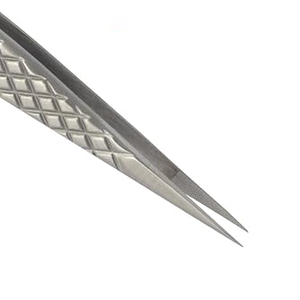 Pince à épiler classique pour cils - Acier inoxydable de haute qualité, durable, précision optimale, prise en main parfaite, longueur 12 cm, pointe en fibre lisse, usage professionnel en salon - Product Image 3