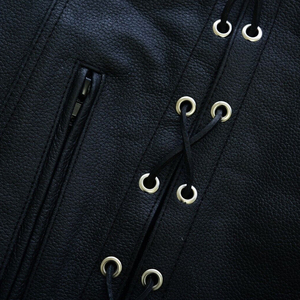 Chaleco de Cuero para Motocicleta OEM, Chaleco Personalizado para Motociclistas, Venta al por Mayor, Minorista y Promoción de Marca - Product Image 6