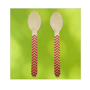Articles de fête : Couverts en bois colorés et imprimés – Qualité supérieure et produit le plus vendu - Product Image 1