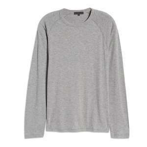 T-shirts à manches longues rafraîchissants pour hommes, personnalisables en gros, vierges, respirants, en soie glacée, pour l'été, OEM, légers, vêtements de sport, direct usine - Product Image 2