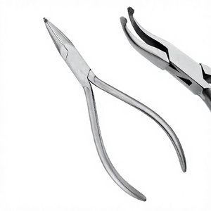 Pince manuelle orthodontique dentaire, coupe-écarteur distal, porte-aiguille, pince coupante à extrémité acérée pour sutures, forceps en acier inoxydable - Product Image 3