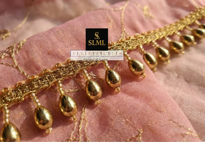 Ribete de encaje con cuentas de perlas de primera calidad para decoración de sarees, lehengas y vestidos de novia, y muchos más para decoración. - Product Image 3