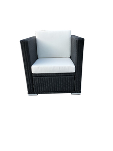 Conjunto de Sofás de Ratán para Exteriores Contemporáneo con Cojines Impermeables, Mimbre de PE Resistente a los Rayos UV, Muebles de Jardín y Patio de Diseño Moderno - Product Image 5