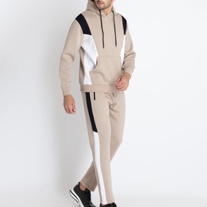 Ensemble de survêtement sportif pour homme, respirant, à séchage rapide, grande taille, tissu léger 220g, sweat à capuche zippé et pantalon de jogging - Product Image 3