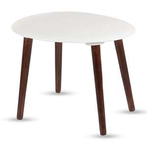 Mesa de Centro de Madera |   Mesa de Cóctel |   Mesa de Centro/Mesa Auxiliar para Decoración de Sala de Estar, Dormitorio y Oficina (Blanco) - Product Image 1