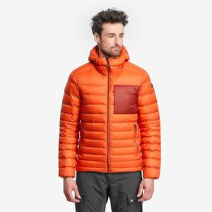 Chaqueta de plumón para hombre, personalizable, de color sólido, con cremallera, gruesa y cálida para invierno, tipo puffer. - Product Image 1