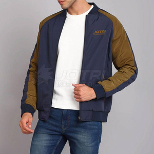 Blousons d'hiver pour hommes, style aviateur, résistants au vent, vêtements d'extérieur décontractés, fermeture éclair sur le devant, logo personnalisé, service OEM - Product Image 4