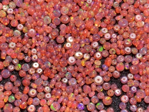 Perles d'opale éthiopienne naturelle 3-5 mm, perles rondes lisses, opale véritable percée, opale rose pour la fabrication de bijoux - Product Image 6