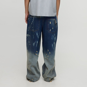 Pantalones Vaqueros Cargo Holgados Estilo Y2K para Hombre, Pantalones de Mezclilla de Moda Urbana, Estilo Hip Hop, Corte Holgado, Ropa Casual - Product Image 5