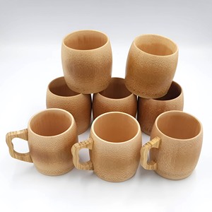 แก้วกาแฟไม้ไผ่ทำมือ พิมพ์โลโก้ตามสั่ง ขายส่ง สำหรับดื่ม - Product Image 4