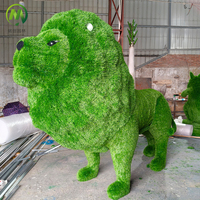 Animaux en herbe artificielle en forme de lion pour la décoration de jardins et de cours, personnalisés par l'usine OEM, en promotion