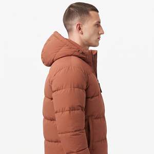 Men's Winter Quilted Padded <b>Jacket</b> with Hood <b>Waterproof</b> Windproof <b>Warm</b> Casual Outdoor Insulated Outerwear Insulated Cold Weather - Product Image 4