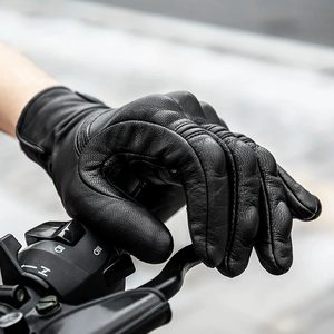 Gants de course classiques vintage en cuir de qualité supérieure pour motos, respirants et compatibles avec les écrans tactiles, pour le motocross. - Product Image 5