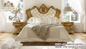 European Theme Modern Touch Designed Bedroom Furniture Buy Teak Wood Bedroom Furniture for Home Hand Carved <b>Wooden</b> <b>Bed</b> Stools - Product Image 5