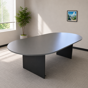 Oval Conference <b>Table</b> Modern <b>Office</b> Furniture for Boardrooms Team Collaboration Spaces Commercial Use Durable Design - Product Image 1