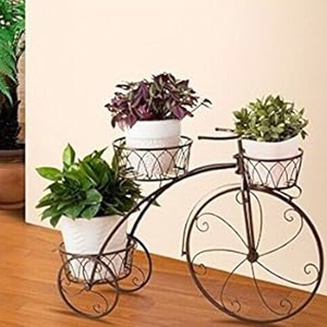 Maceta Moderna de Metal para Interiores, Diseño Creativo de Bicicleta, para Jardín, Balcón y Azotea - Product Image 3