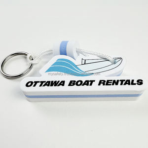 Porte-clés flottant en mousse EVA souple, personnalisé avec logo OEM, promotionnel, étanche, avec mousqueton, portable pour les sports nautiques et marins - Product Image 3