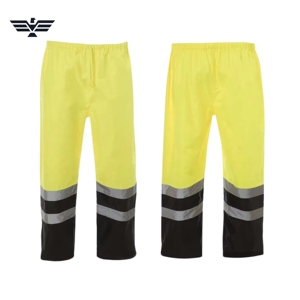 Hi Vis Reflective Rain <b>Pants</b> for Men <b>Waterproof</b> Safety <b>Work</b> Trousers High Visibility Industrial Rainwear Bottoms - Product Image 1