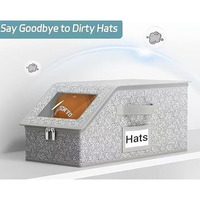 Organisateur de vêtements portable multifonctionnel et peu encombrant, boîte de rangement pour chapeaux