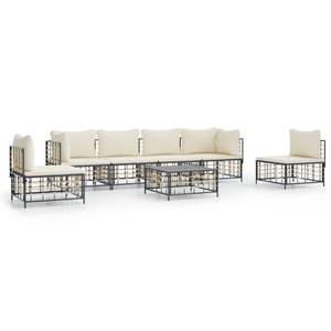Set Lounge da Giardino Antracite Beige - Product Image 2