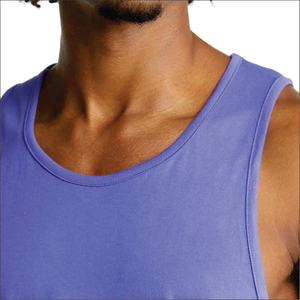 Débardeur en tricot bleu uni pour homme, col rond, vêtements décontractés, nouveau design, vêtements de sport, séchage rapide, fabrication professionnelle - Product Image 4