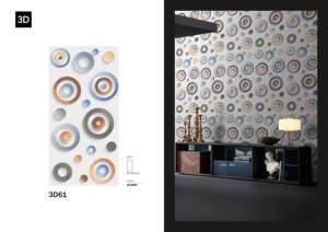 กระเบื้องพอร์ซเลนเคลือบเงาพรีเมียม ดีไซน์ 3 มิติ ขนาด 600x1200 รุ่น 3D61 - Product Image 2