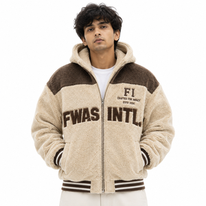 High Quality Custom Embroidered Unisex Hooded Fleece <b>Zip</b>-<b>Up</b> <b>Jacket</b> Oversized Casual Winter Warm Men's Hoodies Wholesale Supplier - Product Image 1