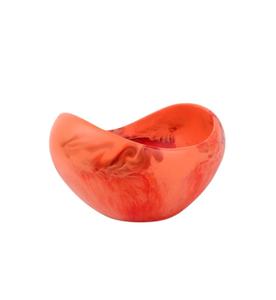 Bol à fruits rond transparent personnalisé bol décoratif de table moderne décor à la maison bol à fruits en résine décoration de mariage maison et cuisine - Product Image 1