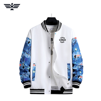 Blouson universitaire épais en cuir PU écologique pour homme, style color block, avec boutons-pression, détails embossés, manteau de baseball décontracté, vêtement d'extérieur d'hiver