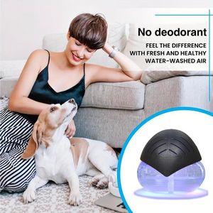 Diffusore di oli essenziali nero e blu, purificatore d'aria in 4 pezzi - Product Image 4