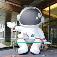 Astronaute gonflable géant, grand modèle de cosmonaute avec éclairage LED pour la décoration d'événements/festivals/expositions/fêtes/centres commerciaux