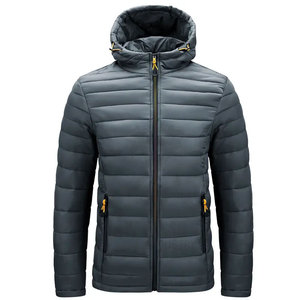 2023 High Street Men's Windproof Puffer <b>Jacket</b> High Quality Stand Collar Winter Coat <b>Warm</b> Hood Comfortable Padding New Fashion - Product Image 2