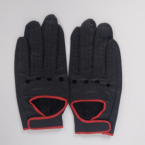 Breathable Leather Wholesale Supplier Premium <b>Men</b>’s <b>Driving</b> <b>Gloves</b> Manufacturer Custom Logo Auto Racing Leather <b>Gloves</b> - Product Image 6