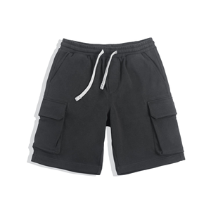 Short cargo mi-long pour homme, taille élastique, séchage rapide, style décontracté streetwear, idéal pour l'entraînement - Product Image 1