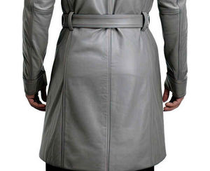 Abrigo de Plumón de Lujo para Hombre, de Piel de Oveja Marrón Oscuro, de la Mejor Calidad, Largo Regular, Estilo Casual, Antiarrugas, Relleno de Plumón de Pato - Product Image 6