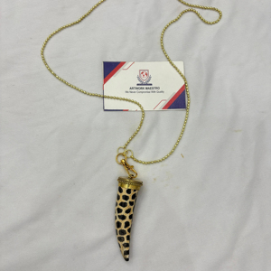Collier pendentif en corne de buffle, éco-responsable, fait main, motif animal religieux, tendance, bijoux unisexe, ARTWORK MAESTRO Custom - Product Image 1