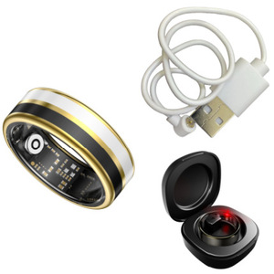 Luxury Enamel Smart <b>Ring</b> Heart Rate SpO2 Sleep Exercise HRV Health Tracker Gesture Control Long <b>Battery</b> Life - Product Image 6