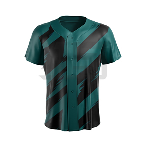 Camiseta de Béisbol, Ropa Deportiva Atlética, Uniforme de Equipo, Transpirable, 100% Poliéster, Diseño Ligero, Nombre del Equipo Personalizado - Product Image 1