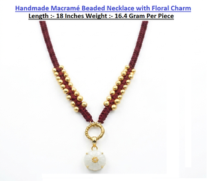 Elegante colgante artesanal con cuentas para uso diario y ocasional para mujeres. - Product Image 2
