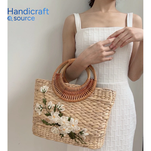 Sacs de paille élégants, sacs de paille de mode exquis-qualité assurée, prix de gros compétitif sacs de paille tissés à la main - Product Image 2