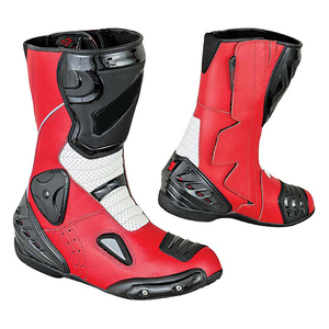 Botas de Motociclismo de Invierno Unisex Totalmente Personalizadas, de Cuero, Altura al Tobillo, Resistentes al Fuego, con Logotipo, Plantilla de PVC, Tallas Grandes, Diseño OEM - Product Image 1