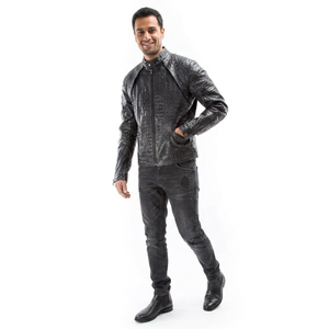 Genuine Sheepcow <b>Leather</b> <b>Jacket</b> for <b>Men</b> 2026 Fashion Vintage Style Breathable Coated Fabric ODM Customizable Premium Quality - Product Image 4