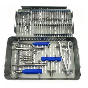 Kit chirurgical d'instruments orthopédiques pour traumatismes, en acier inoxydable, avec vis osseuses et embouts de perçage, à prix abordable - Product Image 6