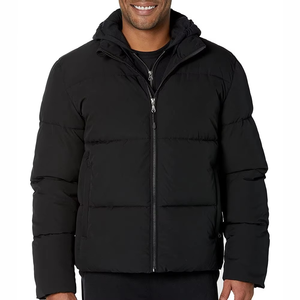 Chaqueta de Invierno para Hombre, Elegante, con Capucha y Cuello Alto, Diseño de Burbujas Impermeable de Lona de Alta Calidad, para Uso en Exteriores - Product Image 1