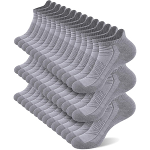 Chaussettes courtes blanches 100% coton respirantes fines tricotées couleur unie invisibles décontractées pour usage quotidien adultes chaussettes d'été - Product Image 2