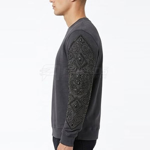 Camisas Térmicas Modernas con Pedrería para Hombre, con Tela Elástica 100% Algodón, Estilo Casual de Invierno - Product Image 5