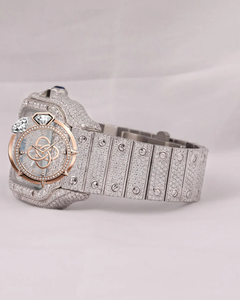Reloj de Lujo con Diamantes Moissanite para Hombre, Reloj de Pulsera de Acero Inoxidable - Product Image 2