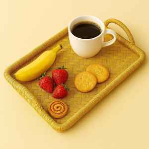 Bandeja de Servir Desechable y Degradable Hecha a Mano con Papel Sheetal Pati |   Bandeja de Té Ecológica de Fibra Vegetal para Fiestas y Cenas |   Hogar Sostenible - Product Image 4