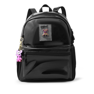 Trending 1021 Mini Teen <b>Backpack</b> GPS RFID Anti-Theft Waterproof Black PVC School Bag for Teens 0.42kg Lightweight Daypack - Product Image 3